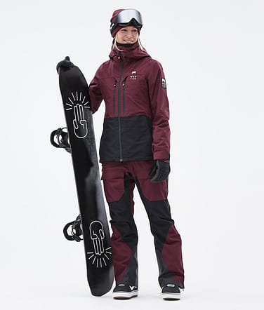 Montec Moss W Snowboardoutfit Kvinna Burgundy/Black