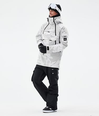Dope Akin Snowboardoutfit Man Grey Camo/Black
