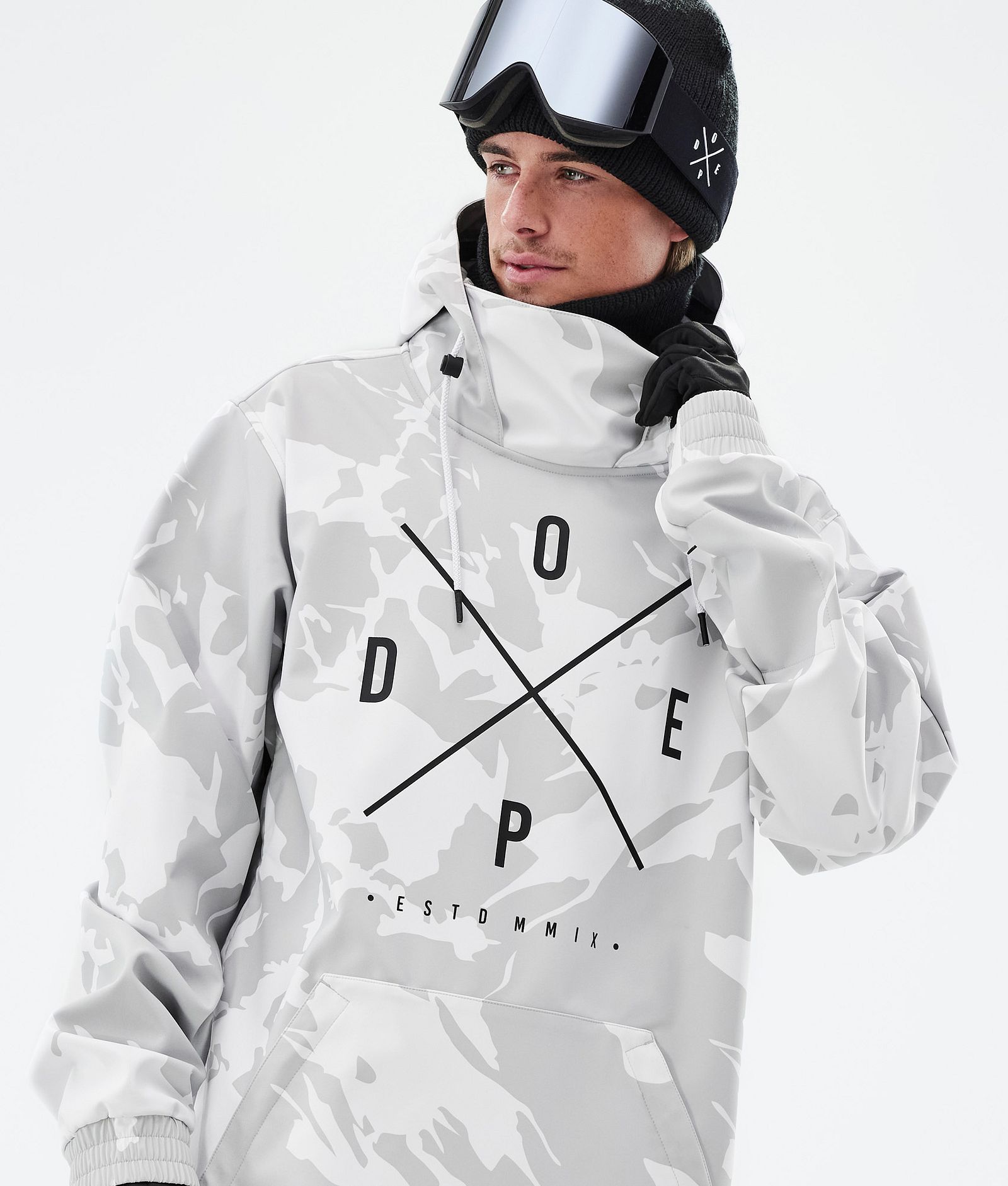 Dope Yeti Snowboardjacka Herr 2X-Up Grey Camo, Bild 2 av 8