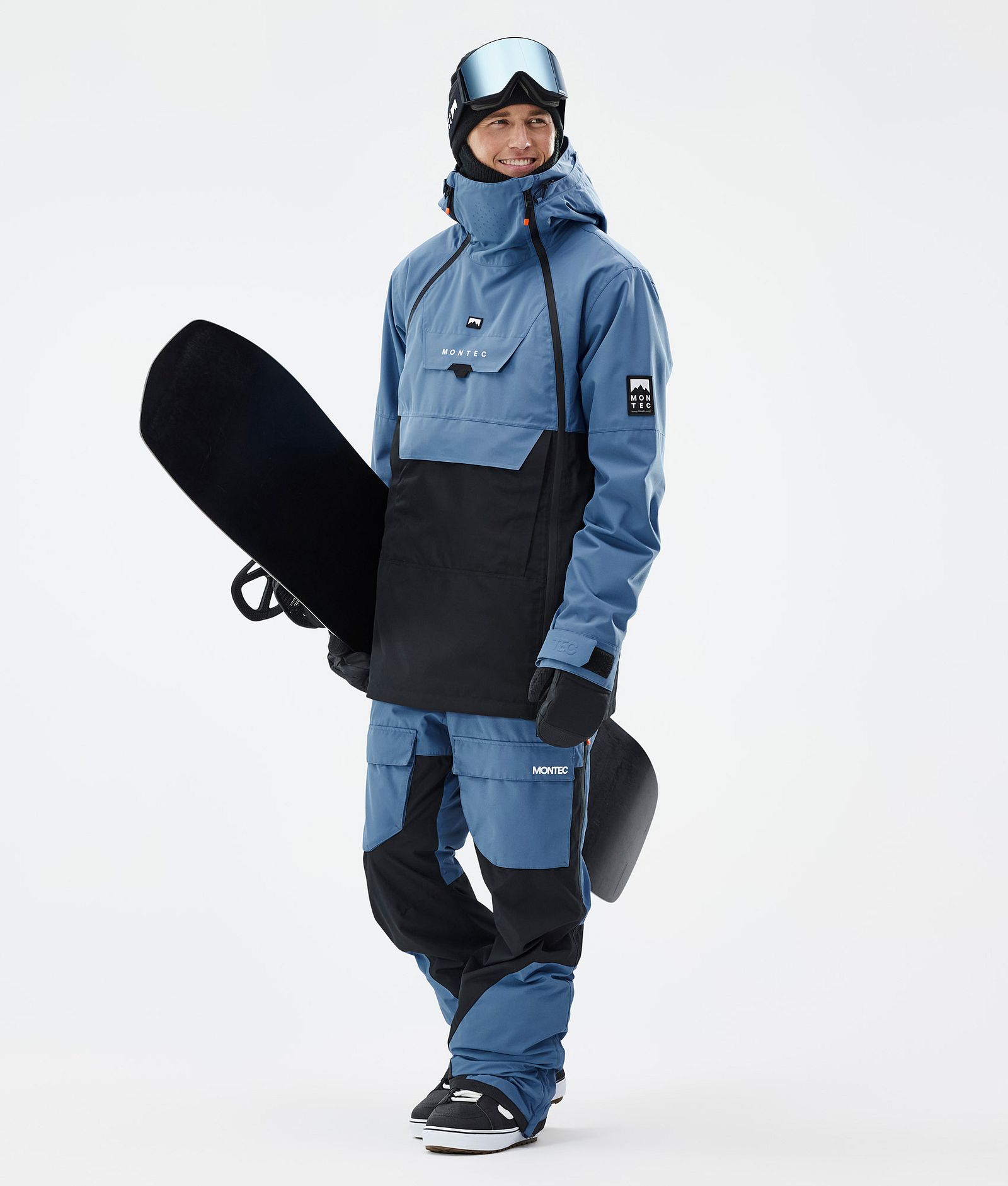 Montec Doom Snowboardjacka Herr Blue Steel/Black, Bild 3 av 11
