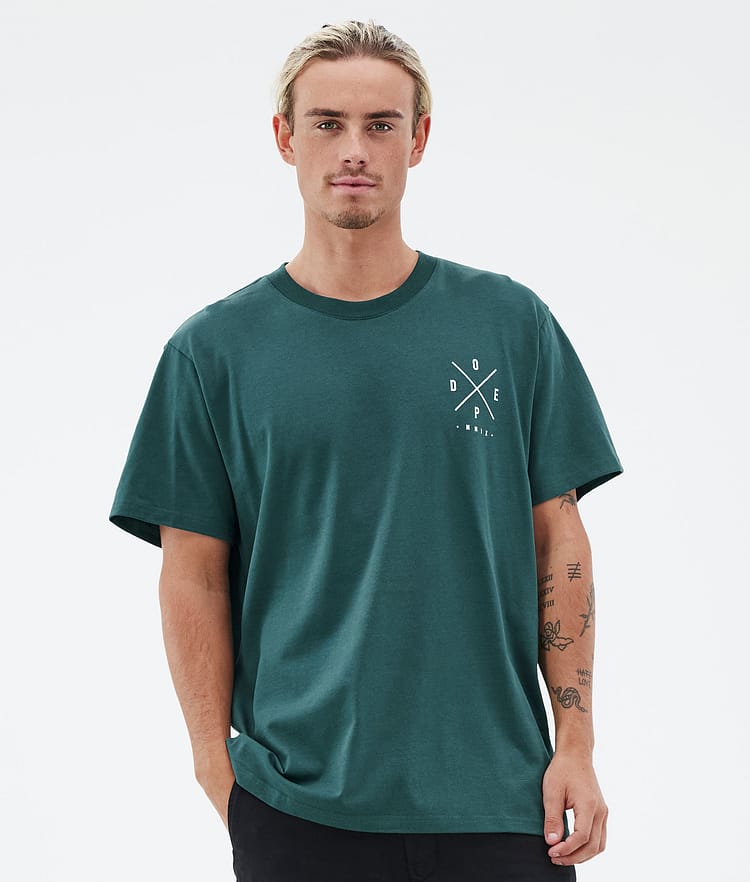 Dope Standard T-shirt Herr 2X-Up Bottle Green, Bild 2 av 5