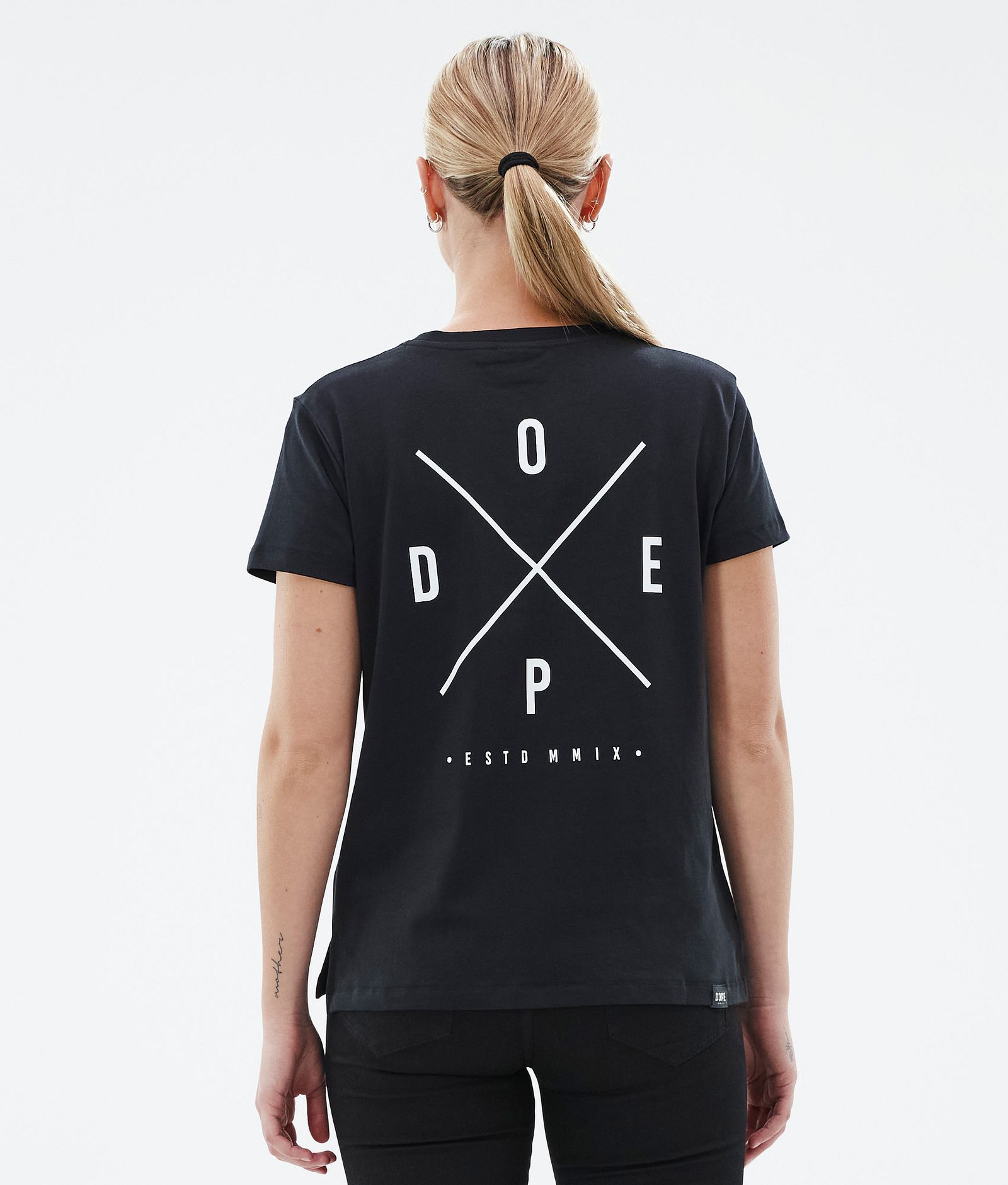 Dope Standard W T-shirt Dam 2X-Up Black