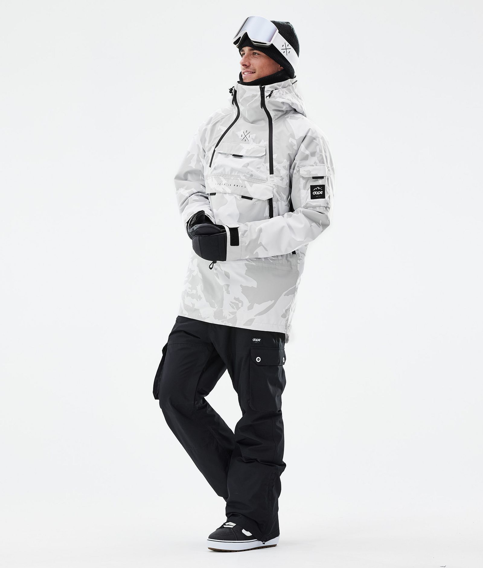 Dope Akin Snowboardoutfit Herr Grey Camo/Black, Image 1 of 2