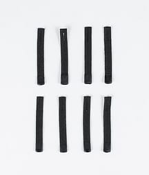 Utilities 8pc Rips Tape Zip Puller Reservdelar Black/Black Tip
