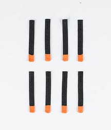 Utilities 8pc Rips Tape Zip Puller Reservdelar Black/Orange Tip