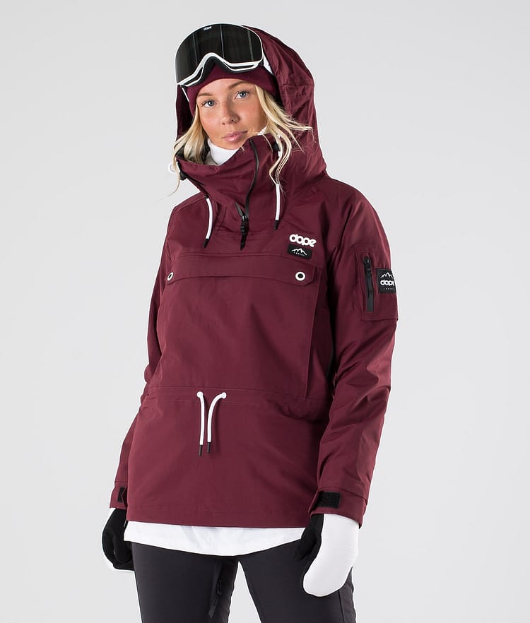 Dope Annok W 2019 Snowboardjacka Dam Burgundy, Bild 1 av 9