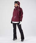 Dope Annok W 2019 Snowboardjacka Dam Burgundy, Bild 8 av 9