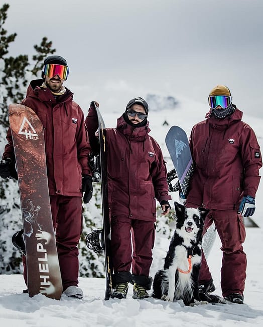 Kund @sierranevadaexperience i Dope Adept Snowboardjacka Herr Don Burgundy