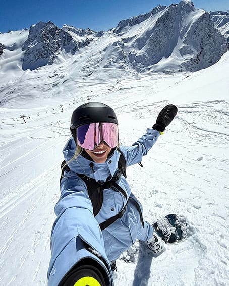 Kund @xagnr i Dope Sight 2023 Skidglasögon Black W/Black Champagne Mirror