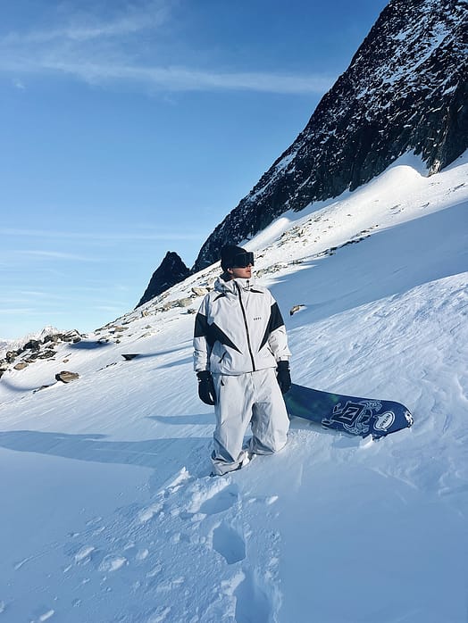 Kund @josito_aragon i Dope Big Snowboardbyxa Herr Light Grey