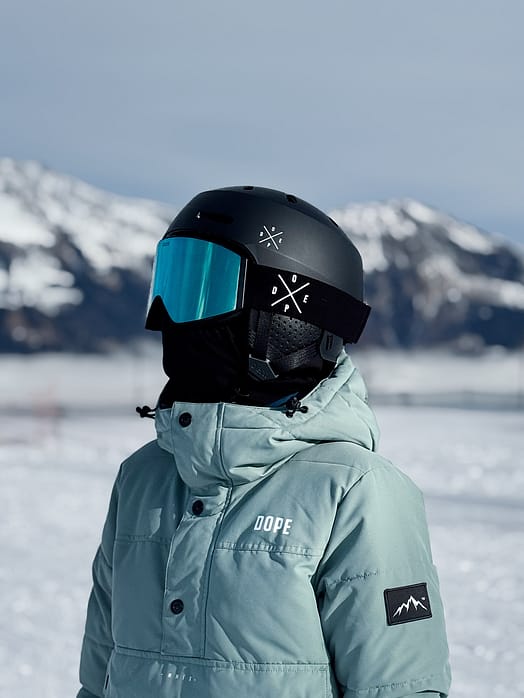 Kund @bettina.pdr i Dope Sight Skidglasögon Black/Blue Mirror