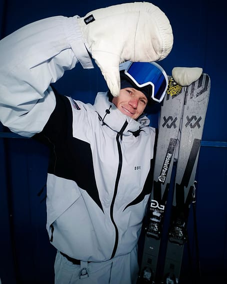 Kund @baumgartner_sam i Dope Spartan Skidjacka Herr Spike Light Grey/Black