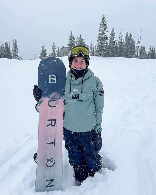 Kund @ariaanabaker i Dope Blizzard W Snowboardjacka Dam Faded Green