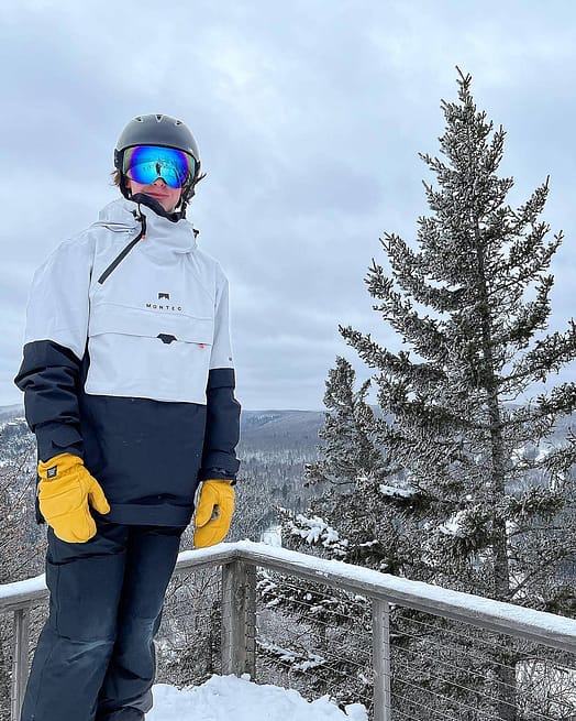 Kund @parker_nivala i Montec Dune Snowboardjacka Herr Light Grey/Black