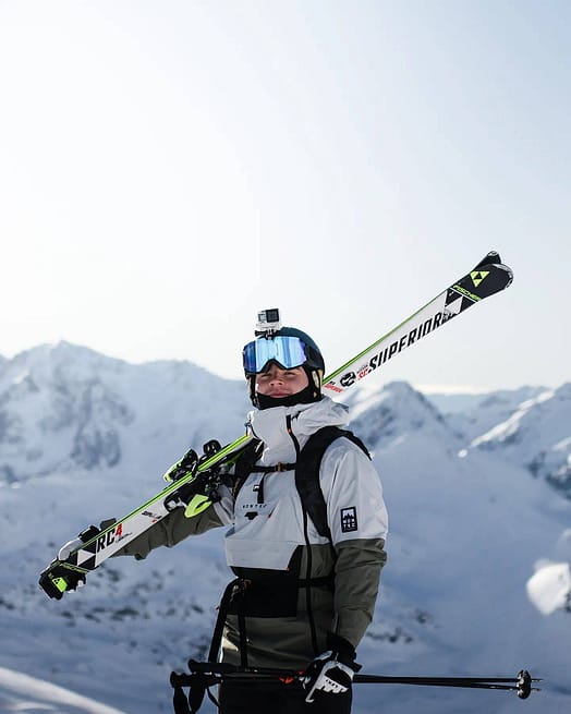 Kund @michal.duda i Montec Doom Snowboardjacka Herr Light Grey/Black/Greenish