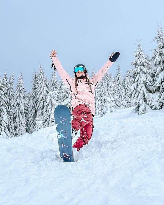 Kund @natalia.poprocka i Dope Akin W Snowboardjacka Dam Soft Pink