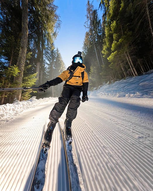 Kund @david_rauchenberger i Montec Dune Snowboardjacka Herr Gold/Black