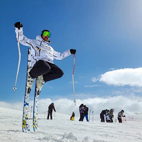 Kund @ski.shredder i Dope Akin Skidjacka Herr Grey Camo