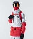 Montec Fawk 2020 Snowboardjacka Herr Light Grey/Red