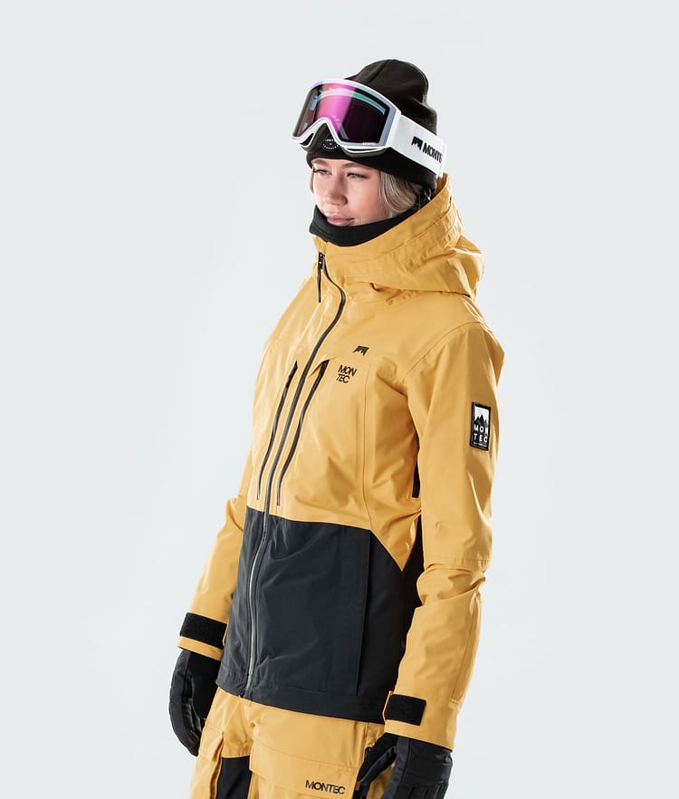 Montec Moss W 2020 Snowboardjacka Dam Yellow/Black, Bild 4 av 9