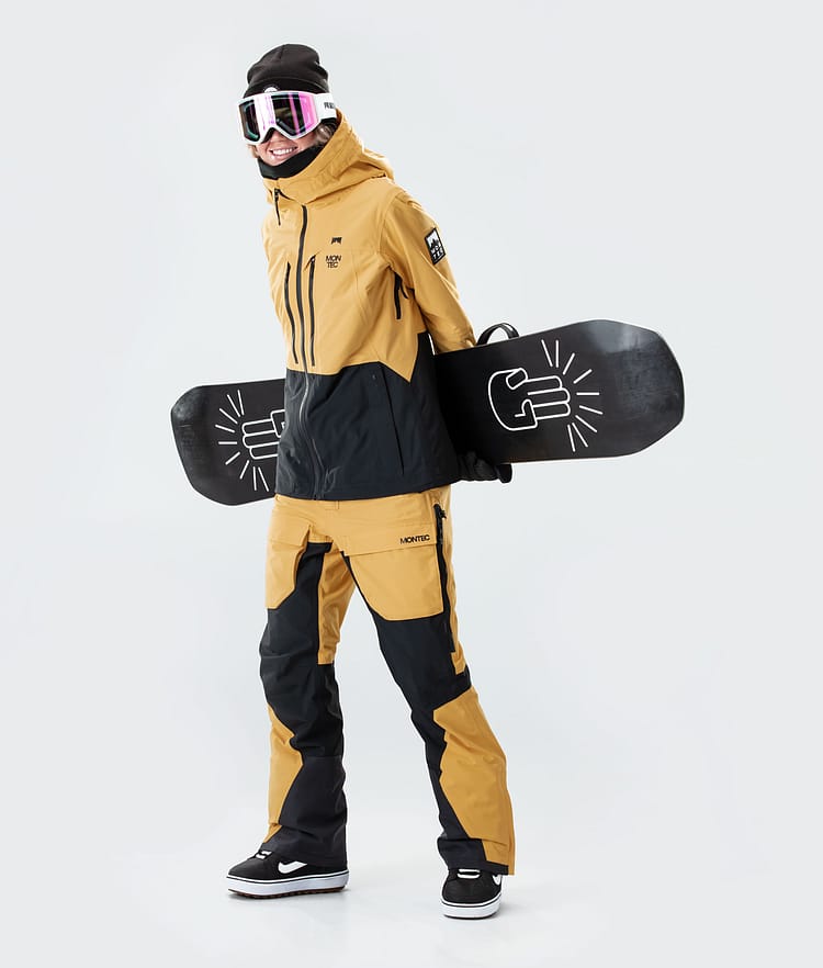 Montec Moss W 2020 Snowboardjacka Dam Yellow/Black, Bild 6 av 9