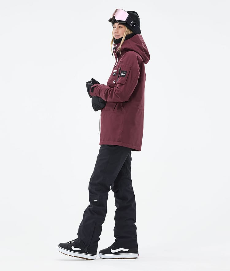 Dope Annok W 21 Snowboardjacka Dam Burgundy, Image 4 of 9