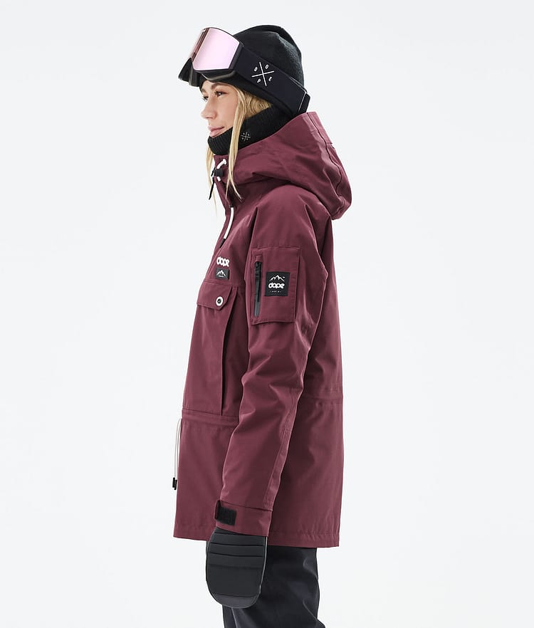 Dope Annok W 21 Snowboardjacka Dam Burgundy, Image 6 of 9