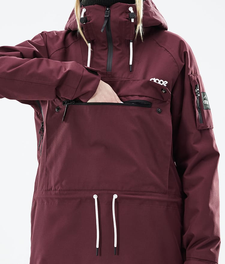 Dope Annok W 21 Snowboardjacka Dam Burgundy, Image 9 of 9