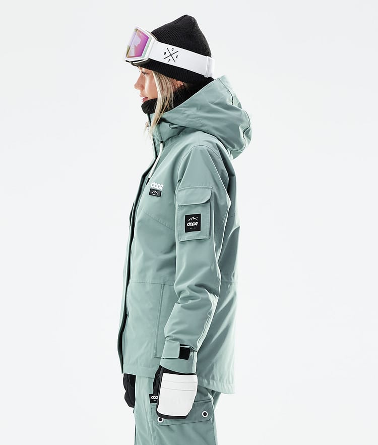 Dope Adept W 21 Snowboardjacka Dam Faded Green, Image 7 of 11