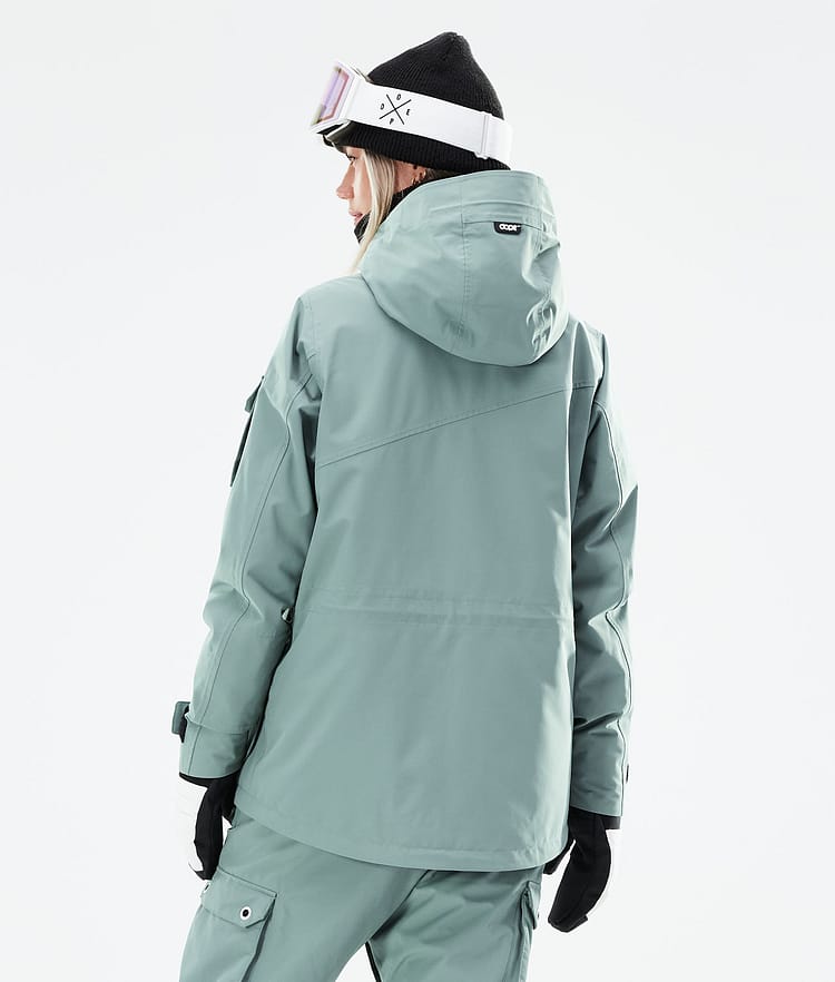 Dope Adept W 21 Snowboardjacka Dam Faded Green, Image 8 of 11