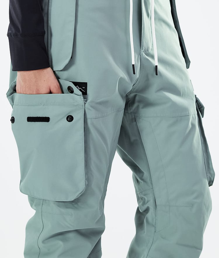 Dope Iconic W 21 Snowboardbyxa Dam Faded Green, Image 5 of 6