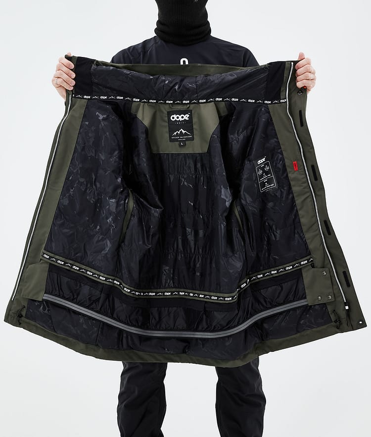 Dope Adept 2021 Skidjacka Herr Olive Green, Bild 11 av 11