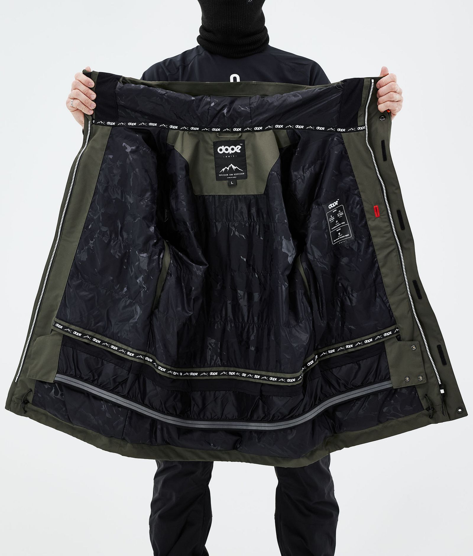 Dope Adept 2021 Skidjacka Herr Olive Green, Bild 11 av 11