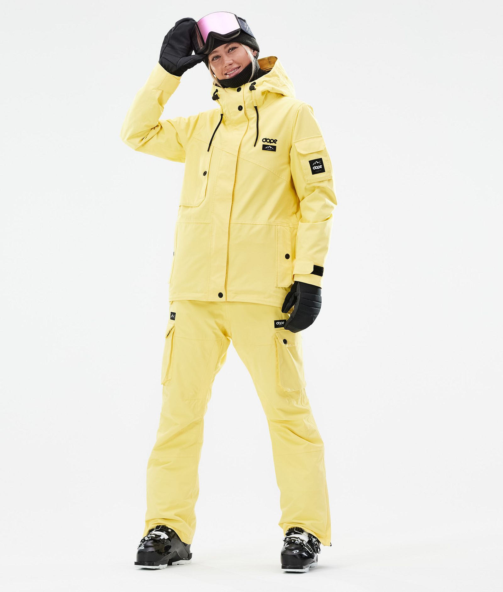 Dope Adept W 2021 Skidjacka Dam Faded Yellow, Bild 4 av 11