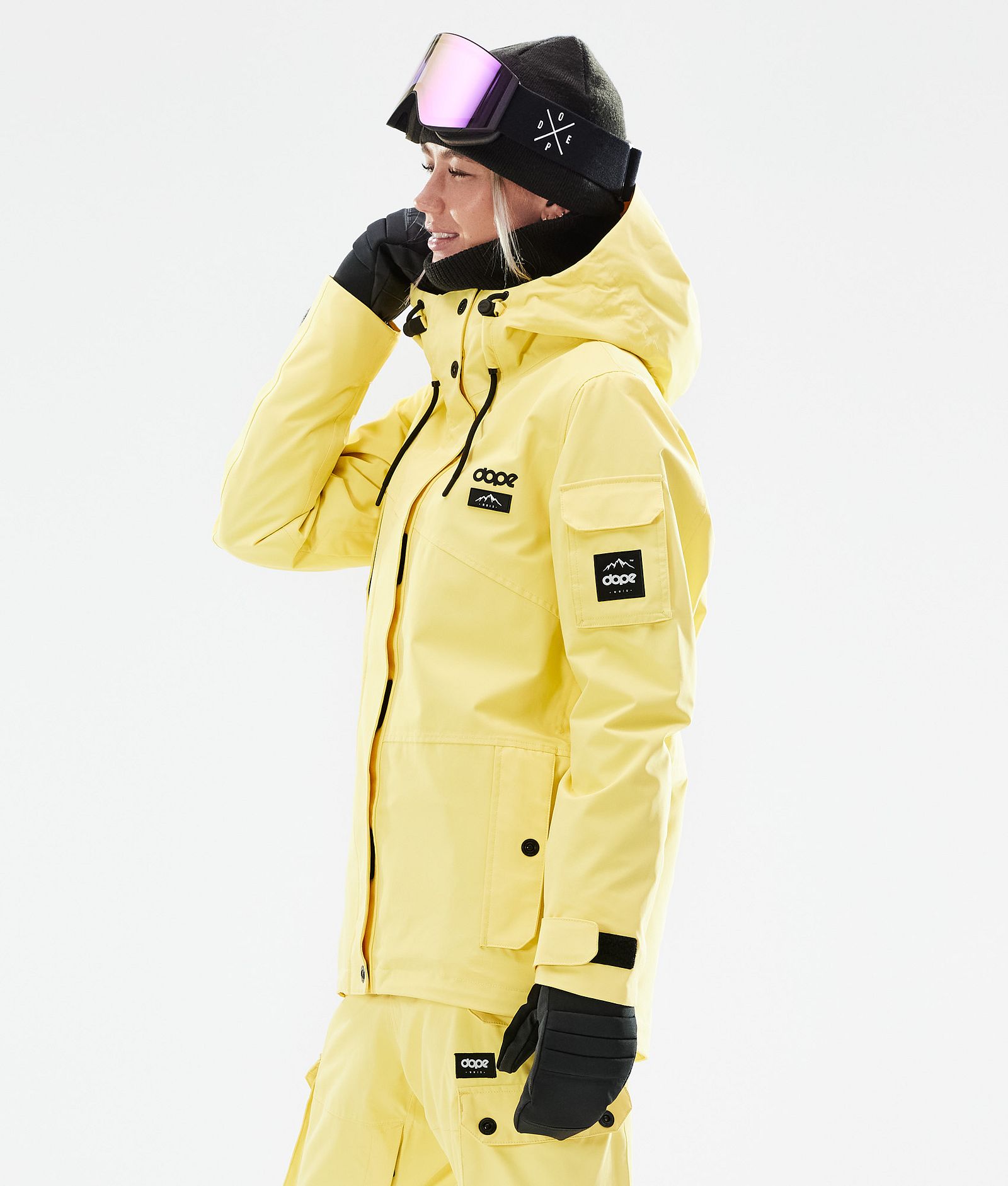 Dope Adept W 2021 Skidjacka Dam Faded Yellow, Bild 7 av 11