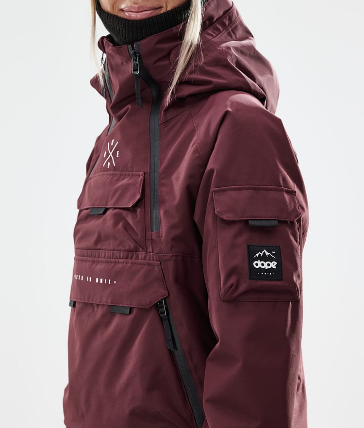 Dope Akin W 21 Snowboardjacka Dam Burgundy, Image 2 of 11