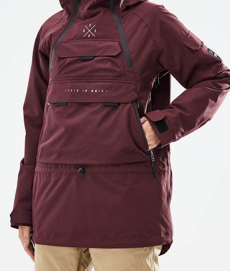 Dope Akin W 21 Snowboardjacka Dam Burgundy, Image 9 of 11