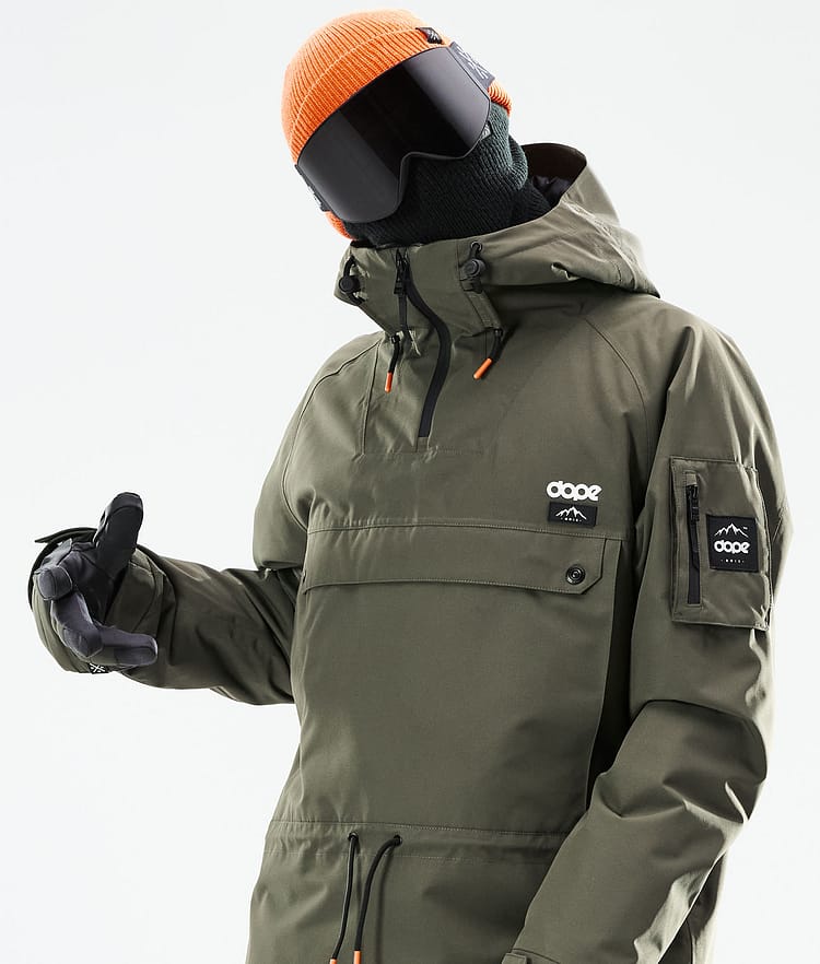 Dope Annok 21 Skidjacka Herr Olive Green/Black, Image 3 of 10