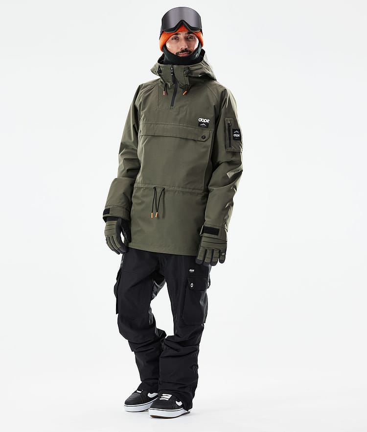 Dope Annok 21 Snowboardjacka Herr Olive Green/Black, Image 4 of 10