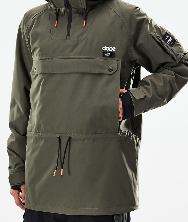 Dope Annok 21 Snowboardjacka Herr Olive Green/Black, Image 9 of 10