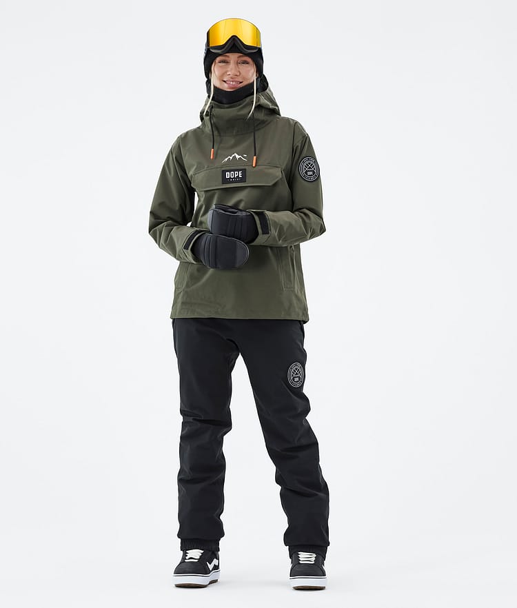 Dope Blizzard W 21 Snowboardjacka Dam Olive Green, Image 3 of 9