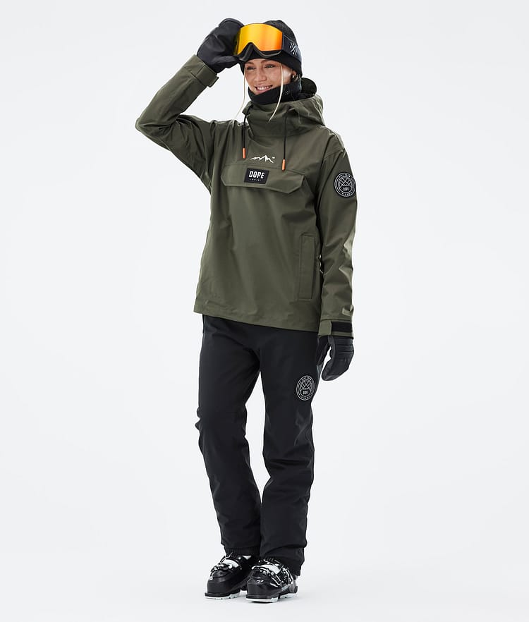 Dope Blizzard W 21 Skidjacka Dam Olive Green, Image 3 of 9