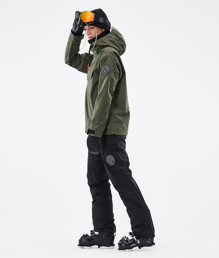 Dope Blizzard W 21 Skidjacka Dam Olive Green, Image 4 of 9