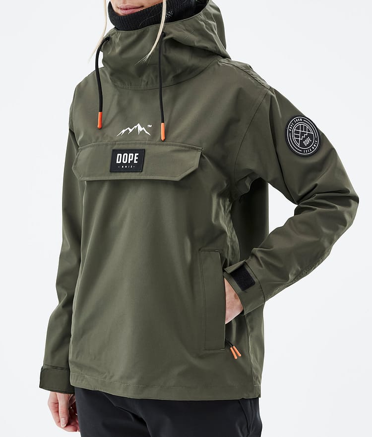 Dope Blizzard W 21 Skidjacka Dam Olive Green, Image 8 of 9