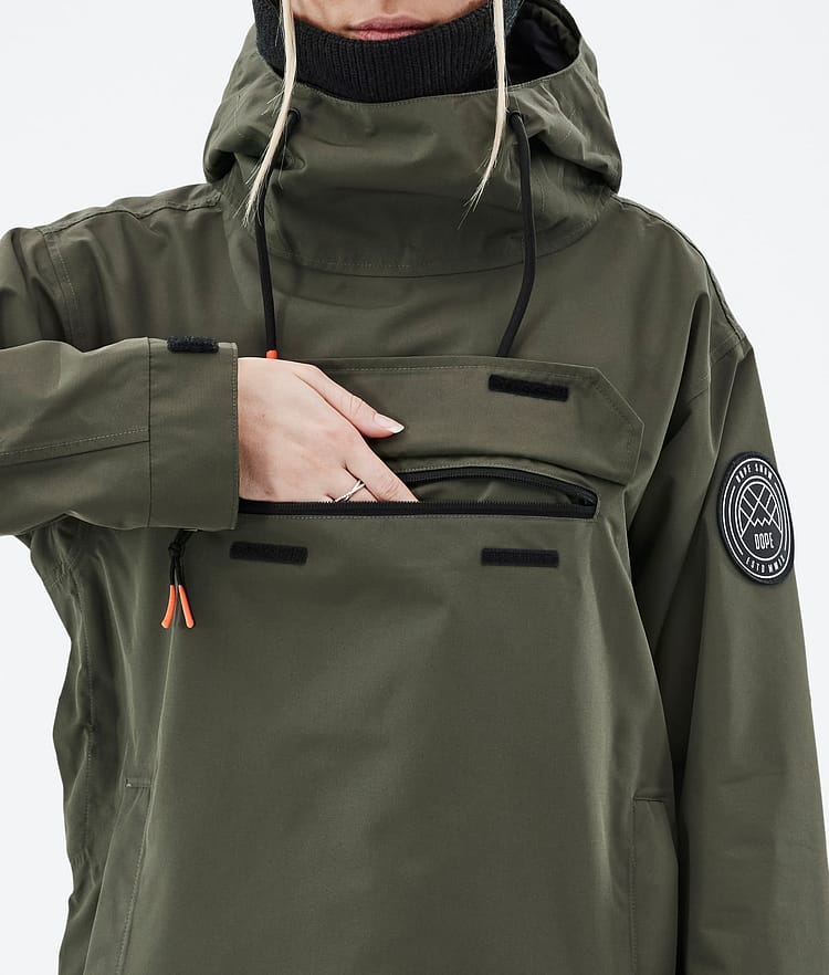 Dope Blizzard W 21 Skidjacka Dam Olive Green, Image 9 of 9