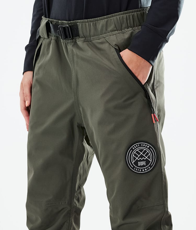 Dope Blizzard W 21 Skidbyxa Dam Olive Green, Image 4 of 4