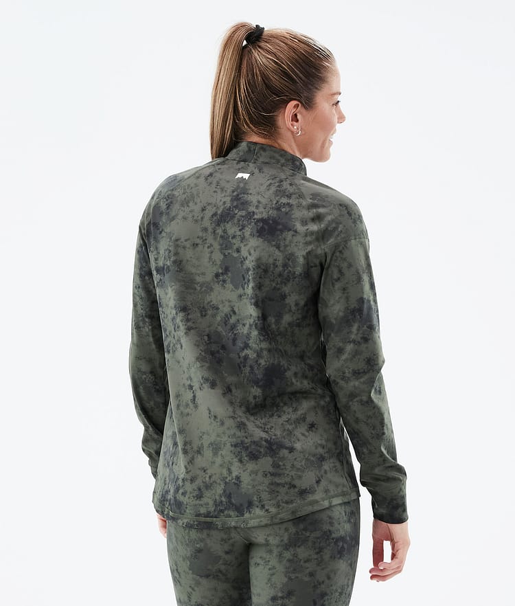 Montec Zulu W Underställströja Dam Olive Green Tiedye, Image 2 of 6