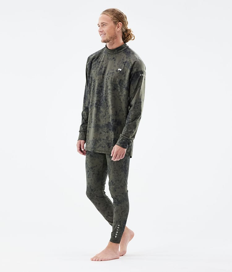 Montec Zulu Underställströja Herr Olive Green Tiedye, Image 3 of 6