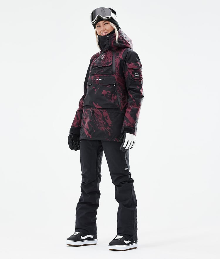 Dope Akin W 21 Snowboardjacka Dam Paint Burgundy, Image 4 of 11