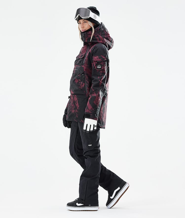 Dope Akin W 21 Snowboardjacka Dam Paint Burgundy, Image 5 of 11